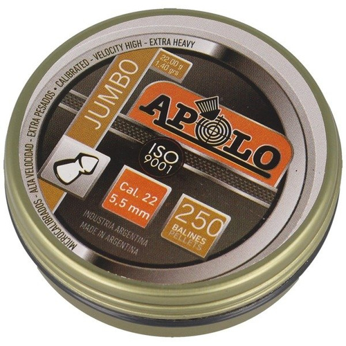 Apolo - Airgun Pellets Jumbo Extra Heavy - .22 / 5.5mm - 250 pcs - E19921