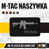 M-Tac - AR-15 223/5.56 Laser Cut Patch - Black/Gray - 51111211