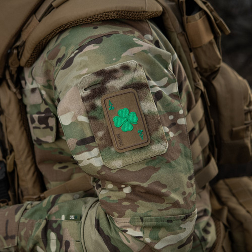 M-Tac - Lucky Card Patch - Cordura 500D - Clover - Coyote - 51391005