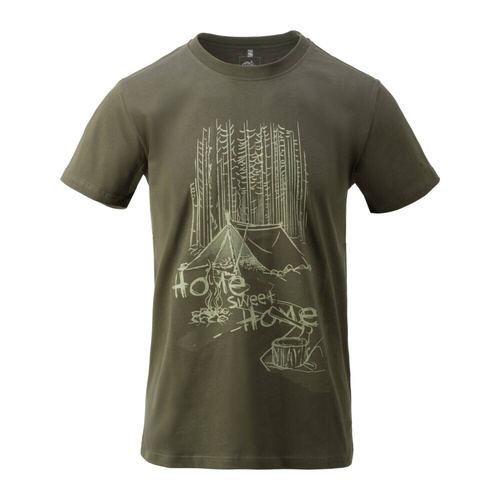 Helikon - T-Shirt Home Sweet Home - Cotton - Taiga Green - TS-HSH-CO-09