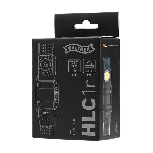 Walther - Flashlight LED HLC1r - 500 lm - Black - 3.7137