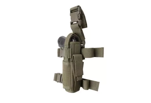 GFC Tactical - Holster Thigh with Loader Magazine - Nylon - Olive - GFT-29-000235
