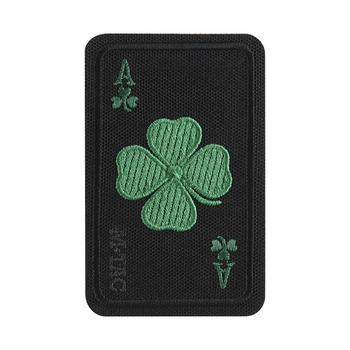 M-Tac - Lucky Card Patch - Cordura 500D - Clover - Black - 51391002