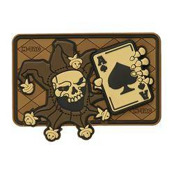 M-Tac - Morale Patch - Joker Skull 3D PVC - Coyote - 51120005