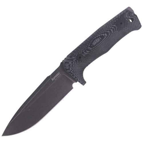 Lion Steel - Tactical Black Micarta / Black Blade Knife - Steel - T5B MI