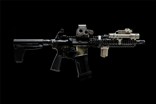 Strike Industries - Picatinny Angled Vertical Grip - Short - FDE - SI-AR-CMAG-RAIL-S-FDE