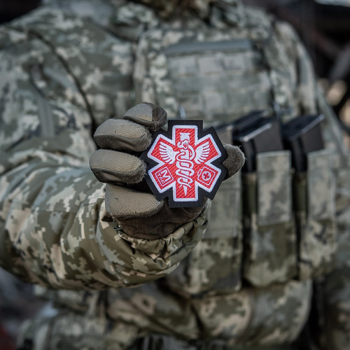 M-Tac - Embroidered Paramedic Medical Patch - Black - 51432002