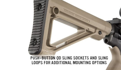 Magpul - MOE® Fixed Carbine Stock - Mil-Spec - Black - MAG480