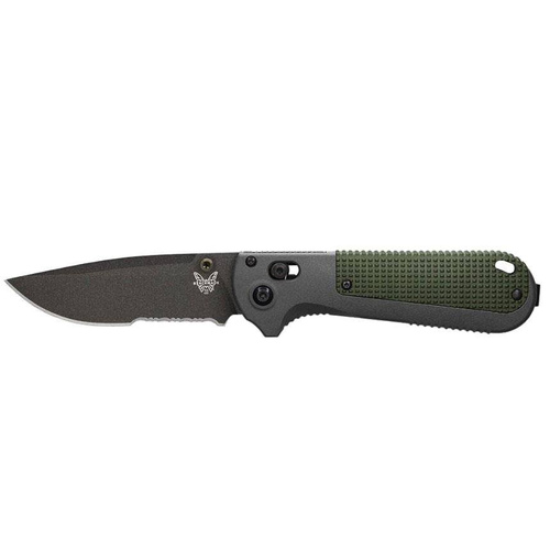 Benchmade - 430SBK Redoubt Folding Knife - D2 - Gray/Green - 430SBK