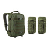 WISPORT - Sparrow 20 II backpack with two side pockets - 20 + 10 l - Olive Green