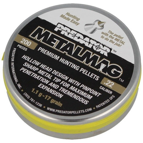 JSB - Predator MetalMag Airgun Pellets - .22 / 5.5 mm -  200 pcs - 2002-01-200