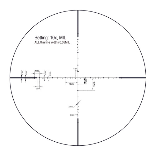 VictOptics - Airgun Scope S4 3-12x40 SFP - MDL - Black - OPSL31