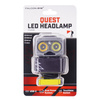 Falcon Eye - Headlamp Flashlight Quest - 415lm - USB-C - Rechargeable - Dual Power System - Gray - FHL0035