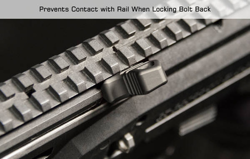 UTG - Enlarged Charging Handle for CZ Scorpion EVO 3 - Black - TLT-CSCH01