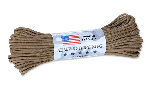 Atwood Rope MFG - Paracord 550-7 - 4 mm - Coyote Brown - 100ft