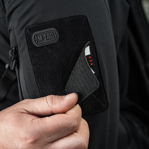 M-Tac - Patch with Flag and Inscription Poland - Laser Cut - Pixels - Black / Red / White - 51007102