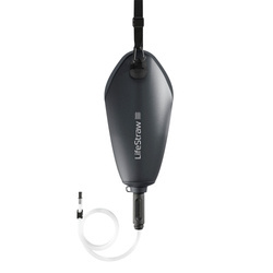 LifeStraw - Peak Gravity Bag with Antimicrobial Filter - 3 L - Dark Mountain Gray