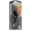 ASP - Sapphire USB LED Aluminum Rechargeable Flashlight - Black - 53600