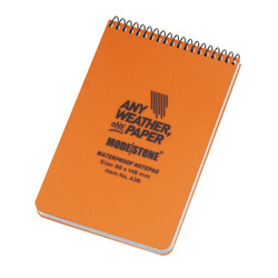 Modestone - Waterproof Notebook - 96 x 148 mm - 50 Sheets - Orange - A38