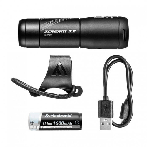 Mactronic - Scream 3.2 LED Rechargeable Front Bicycle Lamp - 600 lm - ABF0165