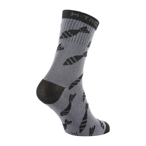 M-Tac - Mk.3 Summer Socks - Mortar Bombs - Dark Grey - 30903801