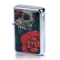 Tasman - Gasoline lighter - Skull and Rose - Q310091