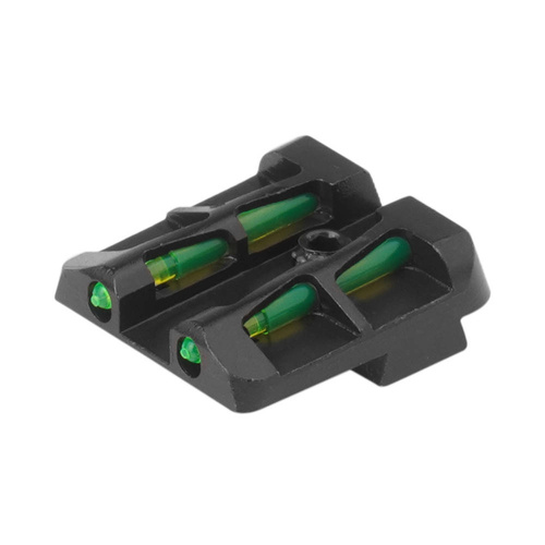 HIVIZ - Fiber-Optic Rear Sight for Glock - Two Rod Colors - GLLW15/-RDGR