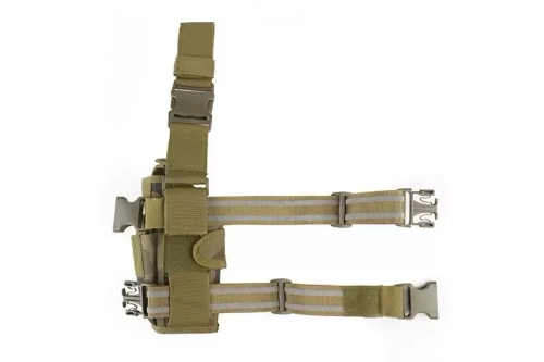 GFC Tactical - Holster Thigh with Magazine Loader - Nylon - Pattern 93 Forest Panther - GFT-29-011418