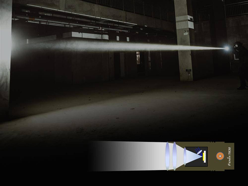 Fenix - TK30 rechargeable laser flashlight - 5000 mAh - 500 lumens