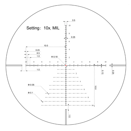Vector Optics - Rifle Scope Veyron 3-12x44IR Compact Scope - SFP - MPR-V10 - Black - SCOM-40