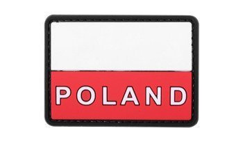 4TAC - 3D Patch - Polish Flag with text - Full Color