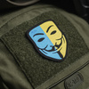 M-Tac - Morale Patch - Anonymous - Black/Yellow/Blue - 51313002.