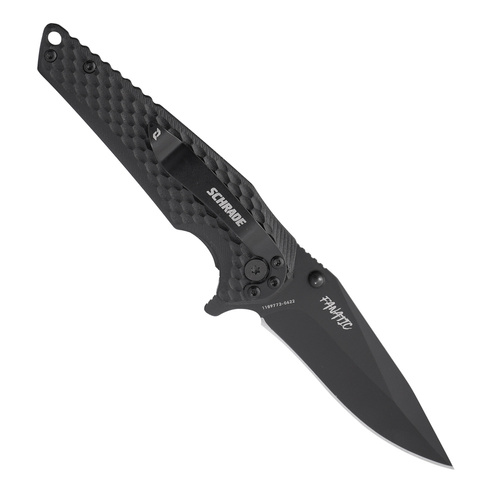 Schrade - Fanatic Folding EDC Knife - Black - 1182621