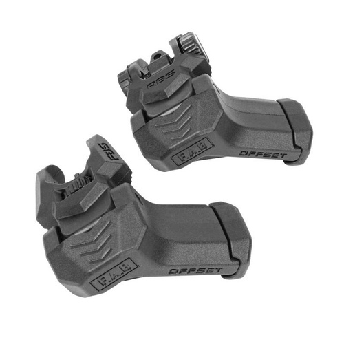 FAB Defense - Flip Up Sights Set FRBS Offset - Left Side - FX-FRBSOSLHB