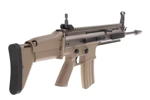 WE - AEG Replica of SCAR-L MK16 MOD 0 Carbine - Tan - WET-01-005926
