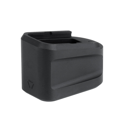 Strike Industries - Aluminum Extended Magazine Plate for Glock 19 - 9 mm - Black - SI-EMP-AL-G19-BK