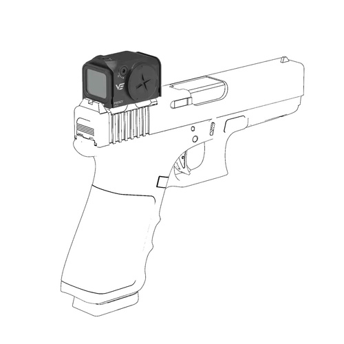 Vector Optics - Closed Collimator Frenzy Plus 1x18x22 Red Dot Sight - VOD - Black - SCRD-75