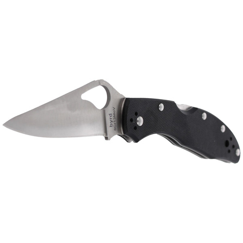 Spyderco - Byrd Meadowlark™ 2 G-10 Black Plain Folding Knife - BY04GP2