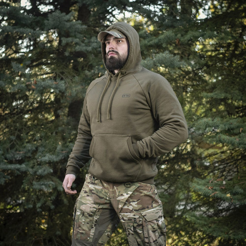 M-Tac - Cotton Raglan Hard Tactical Hoodie - Dark Olive - 51388048