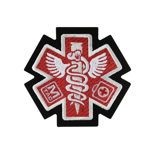 M-Tac - Embroidered Paramedic Medical Patch - Black - 51432002