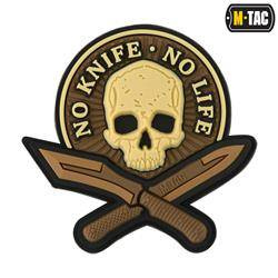 M-Tac - No Knife - No Life 3D PVC Patch - Coyote - 51128005