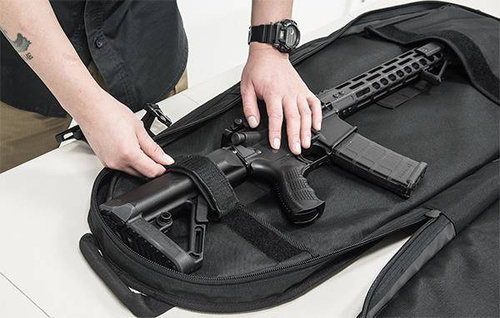 UTG - Leapers Alpha Battle Carrier Sling Pack Gun Case - 34". - Black - PVC-PSP34B