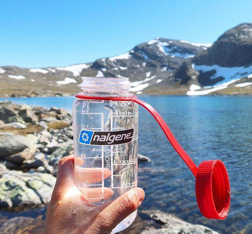 Nalgene - 32 oz Wide Mouth Sustain Bottle - 63 mm Cap - 1.1L - Gray - 2020-1532