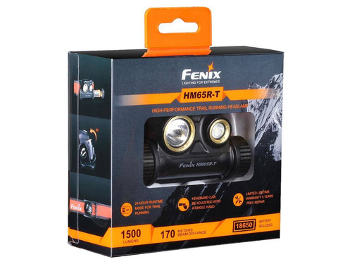 Fenix - HM65R-T LED Headlamp with Rechargeable Battery 3500 mAh - 1500 lumens - 039-468