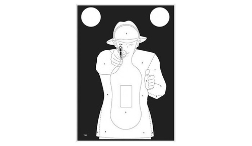 TS-9 Shilouette target - White - 10 pcs 