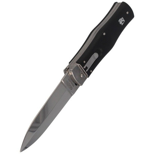 Mikov - Automatic spring knife Predator ABS Black with Saw - 241-NH-2/KP