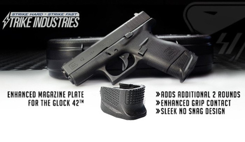 Strike Industries - Enhanced Magazine Plate for Glock 42 - SI-EMP-G42-BK