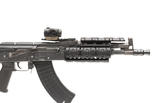 SVRN - RIS / Picatinny Hand Guard for AK - Aluminum - Black - SVRN-AK-HGR-01