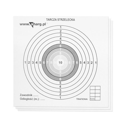 Universal Shooting Target - 140 x 140 mm - 100 pcs - 100-01