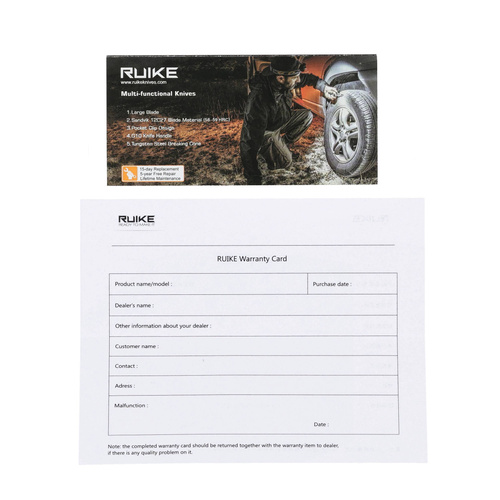 Ruike - Folding Knife P166-AB - 14C28N - Black - P166-AB